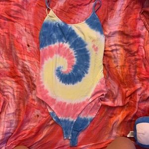 forever 21 tie-dye bodysuit